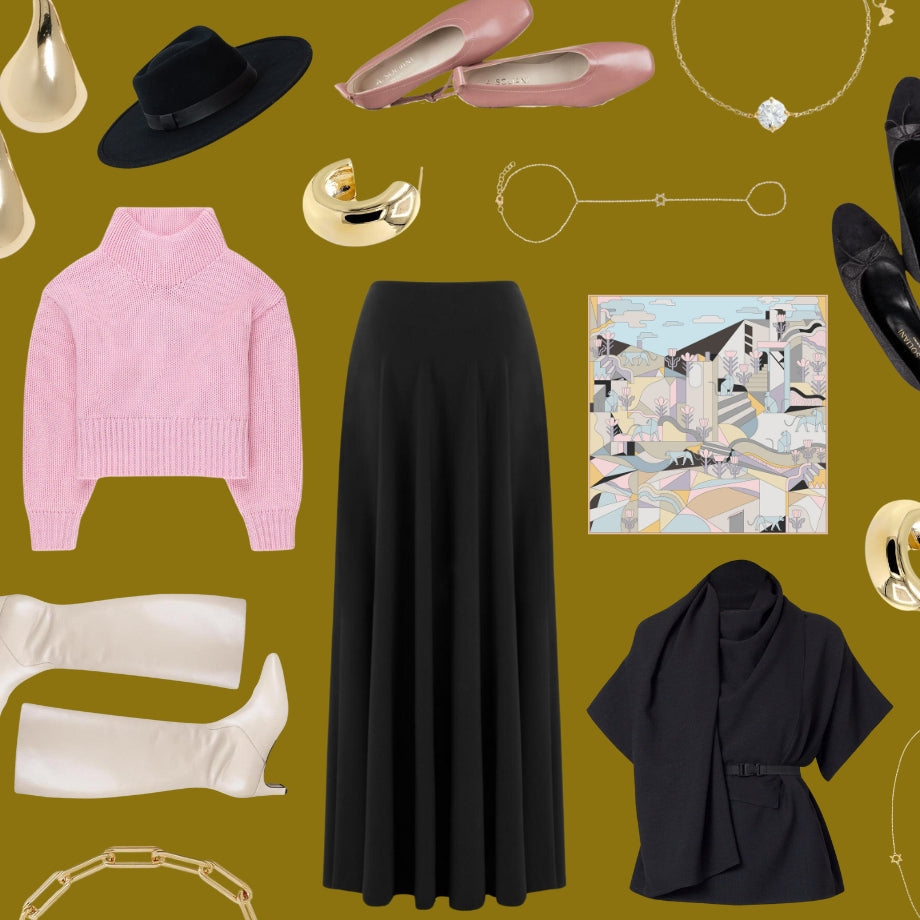 4 Ways to Style  Your Classic Black Skirt For Shabbat