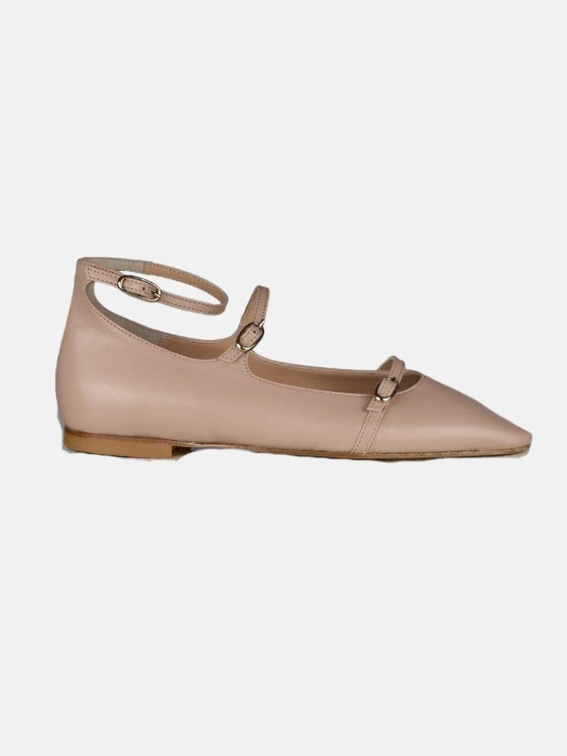 Nola Almond Beige Nude Flats