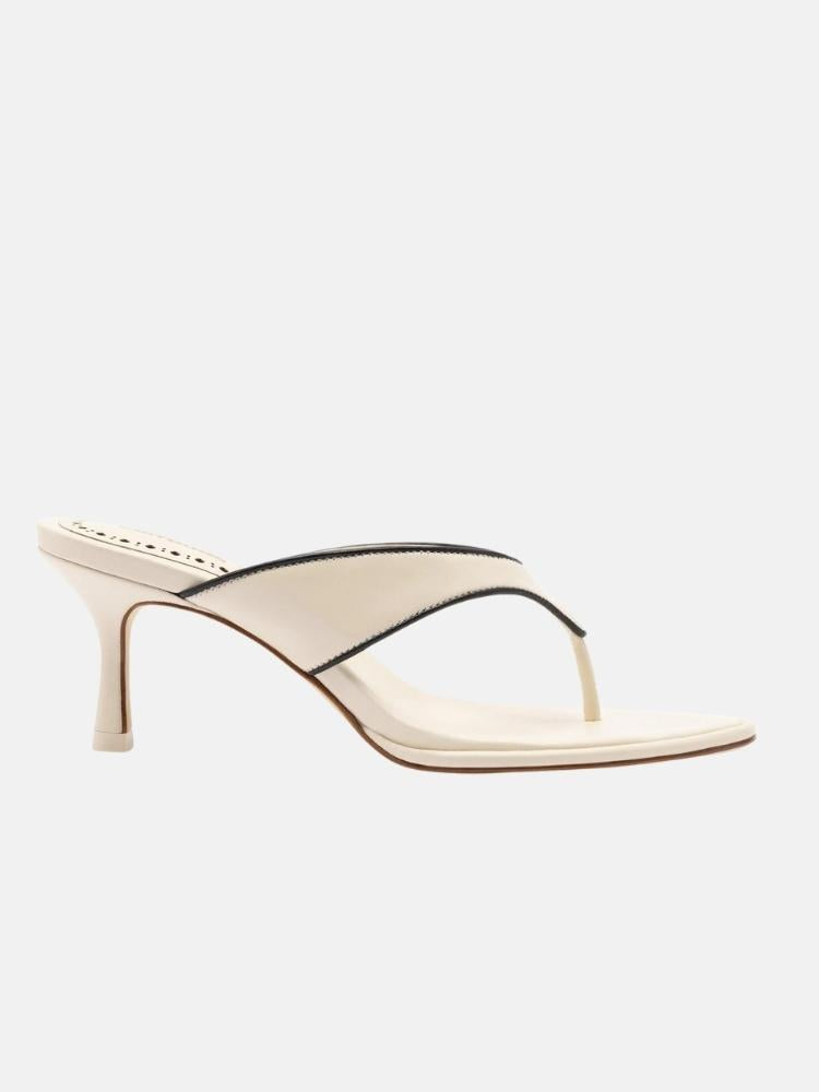 Gaia Sandal In Ivory Leather