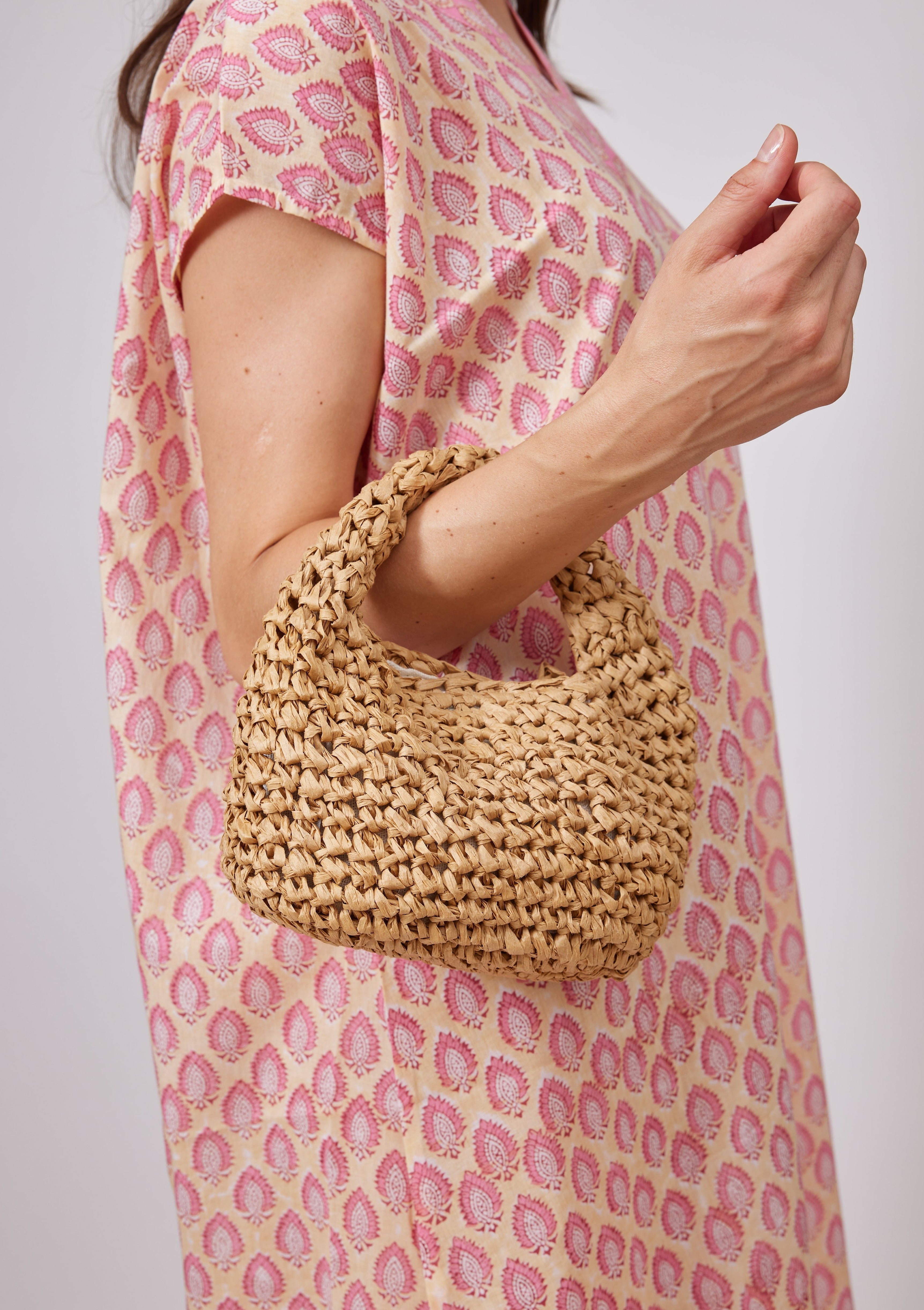 Micro Slouch Bag in Toast