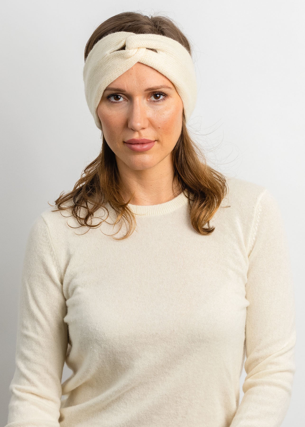 Cashmere Headband in Steel Grey