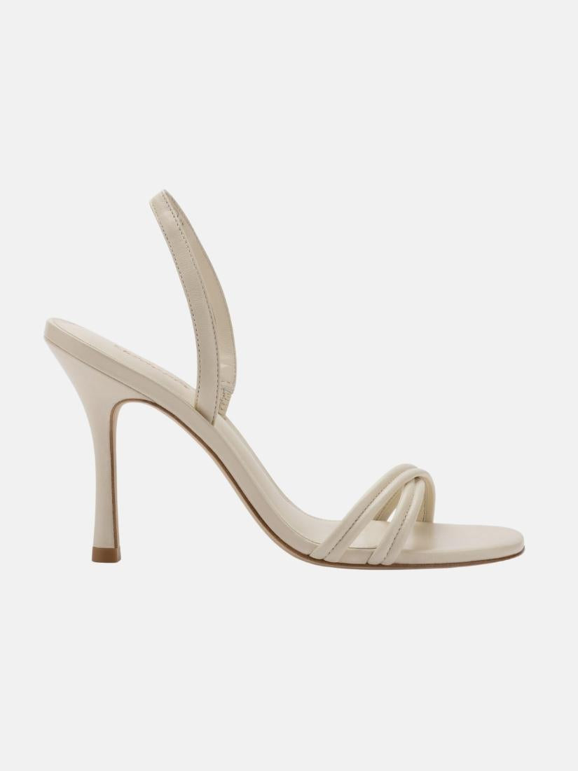 Annie Sandal In Ivory Leather