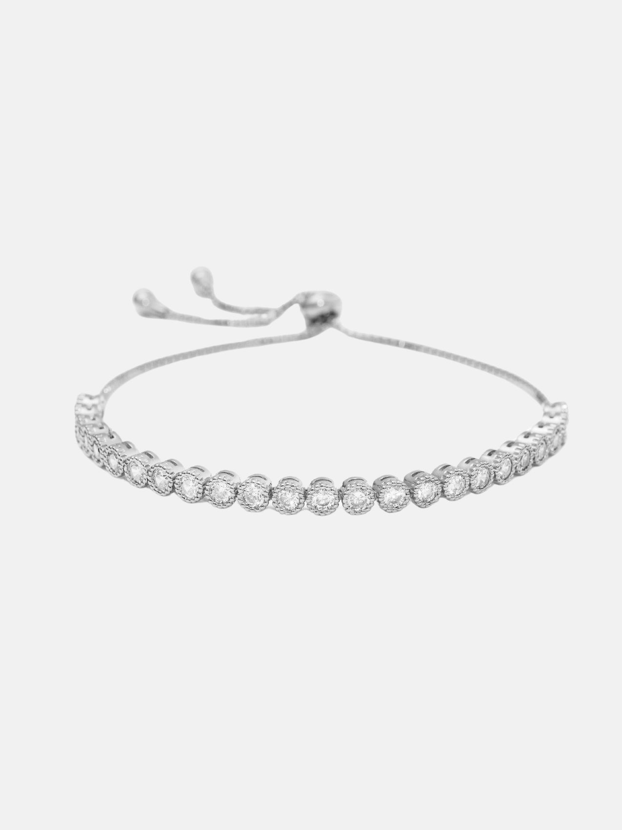 Circle Tennis Adjustable Bracelet