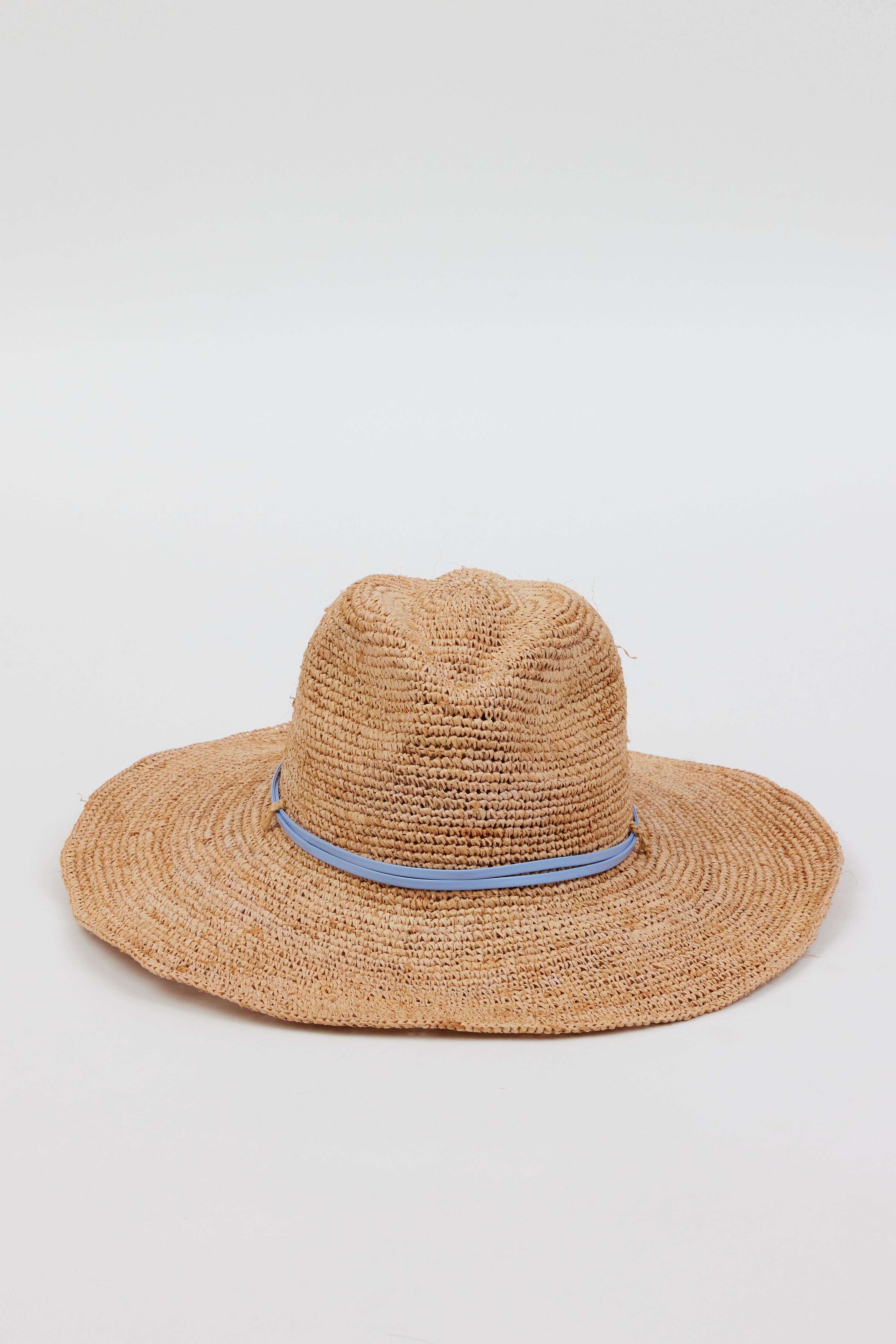 Textured Continental Raffia Hat