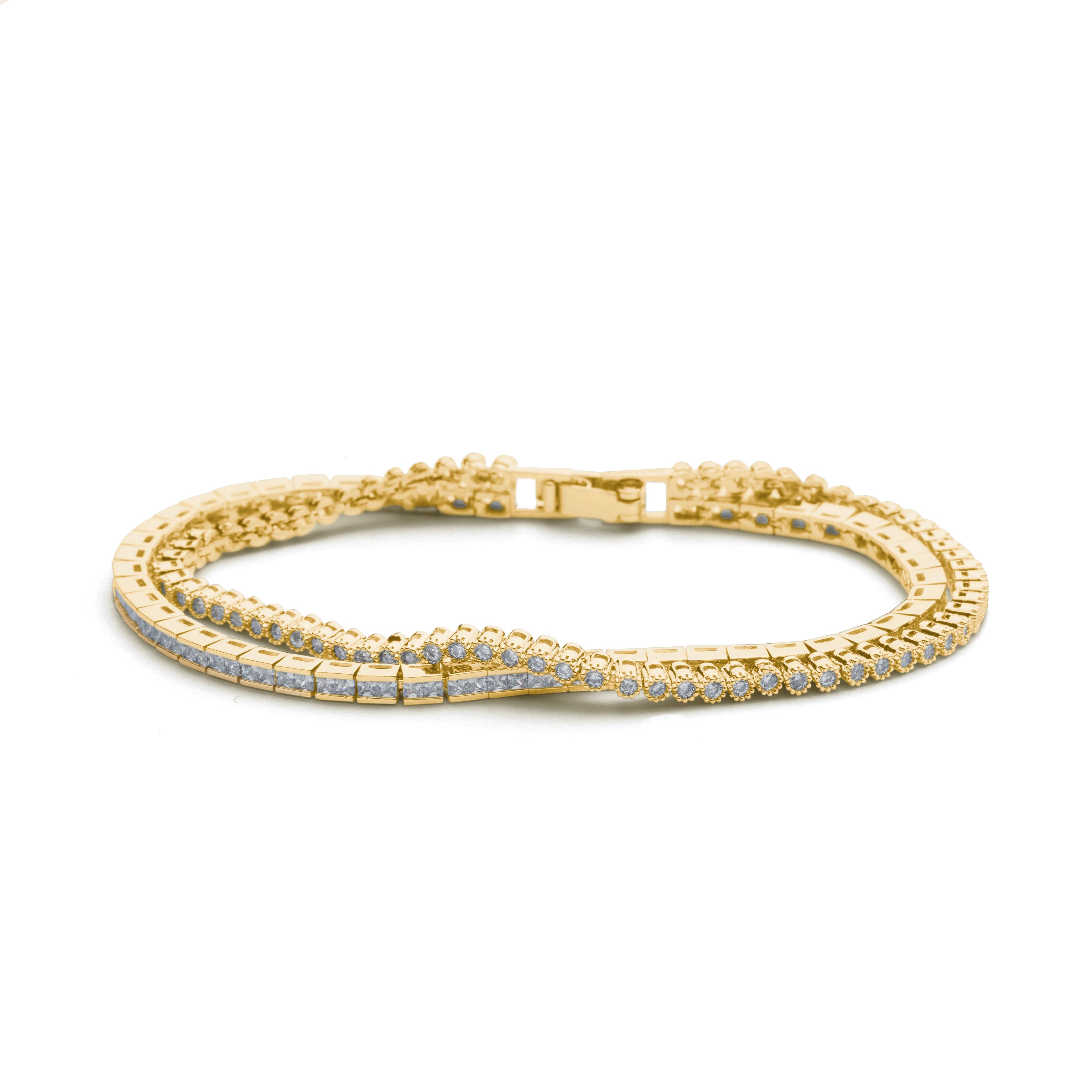 Dual Chain Tennis Bracelet