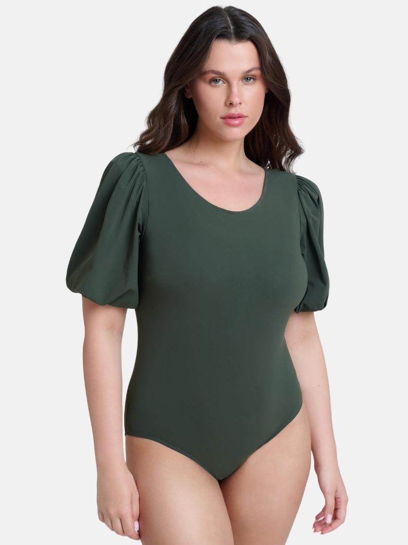 Puff Sleeve Swimsuit