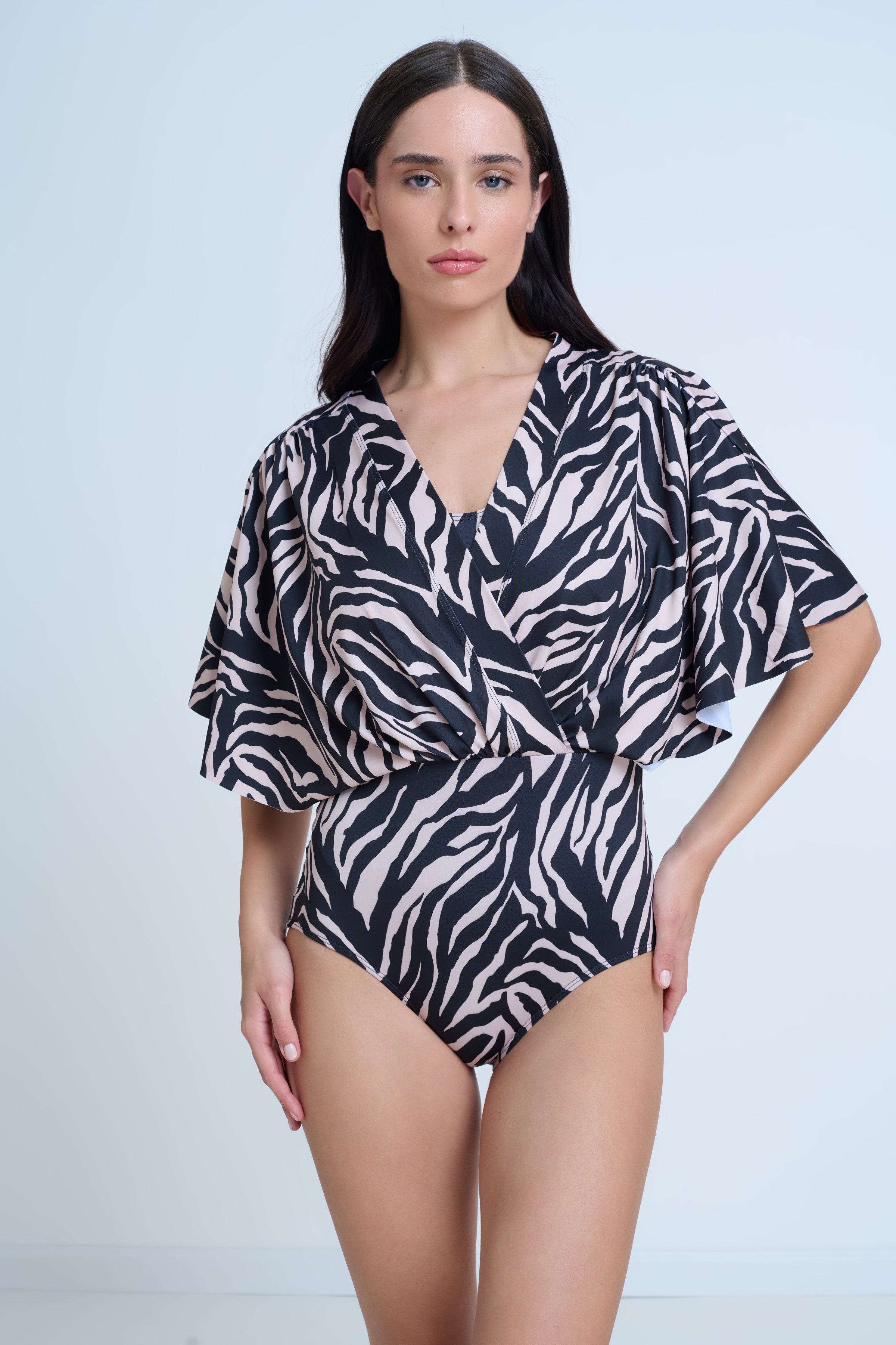 Wide Sleeve Swimsuit
