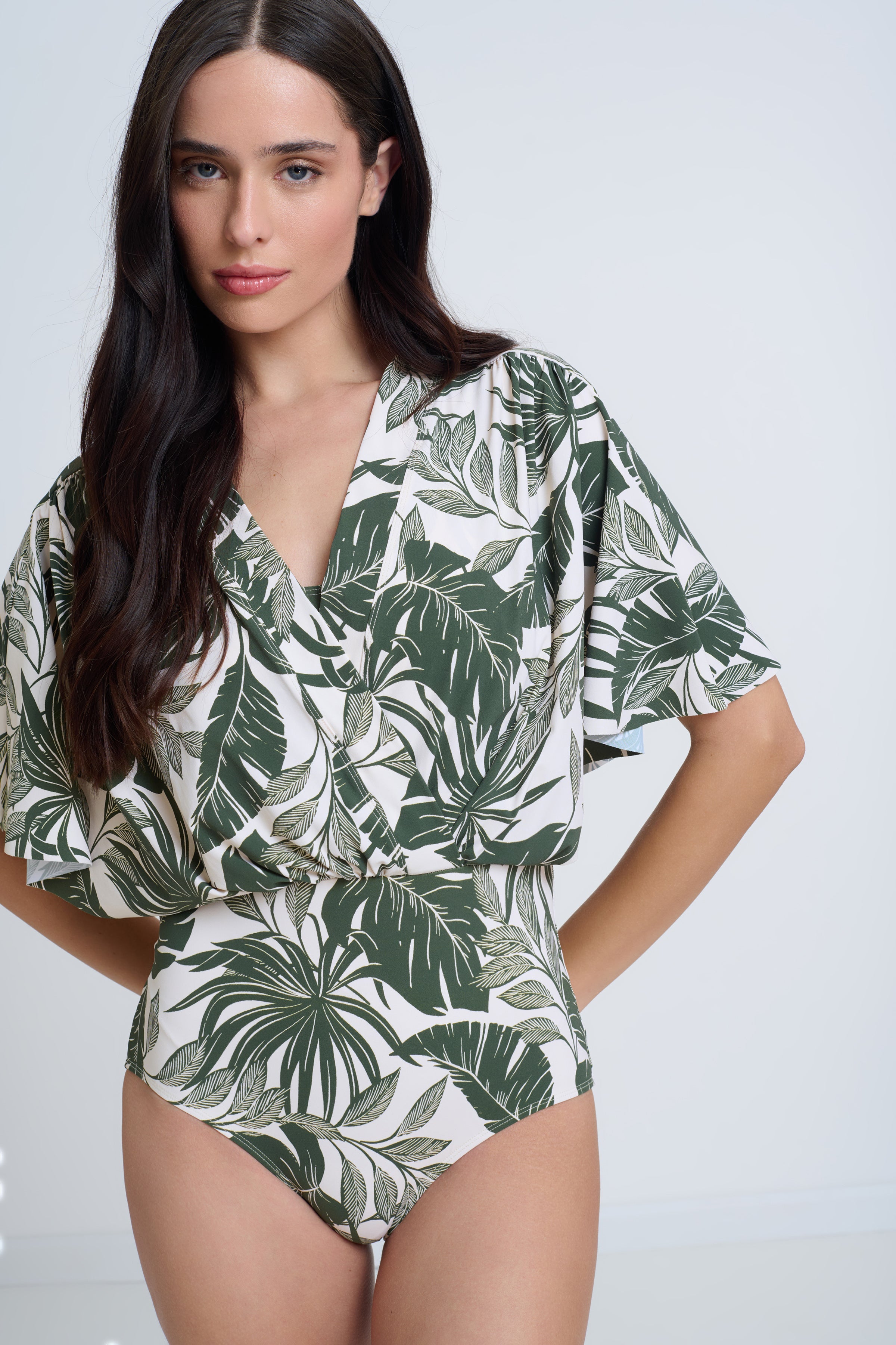 Wide Sleeve Swimsuit