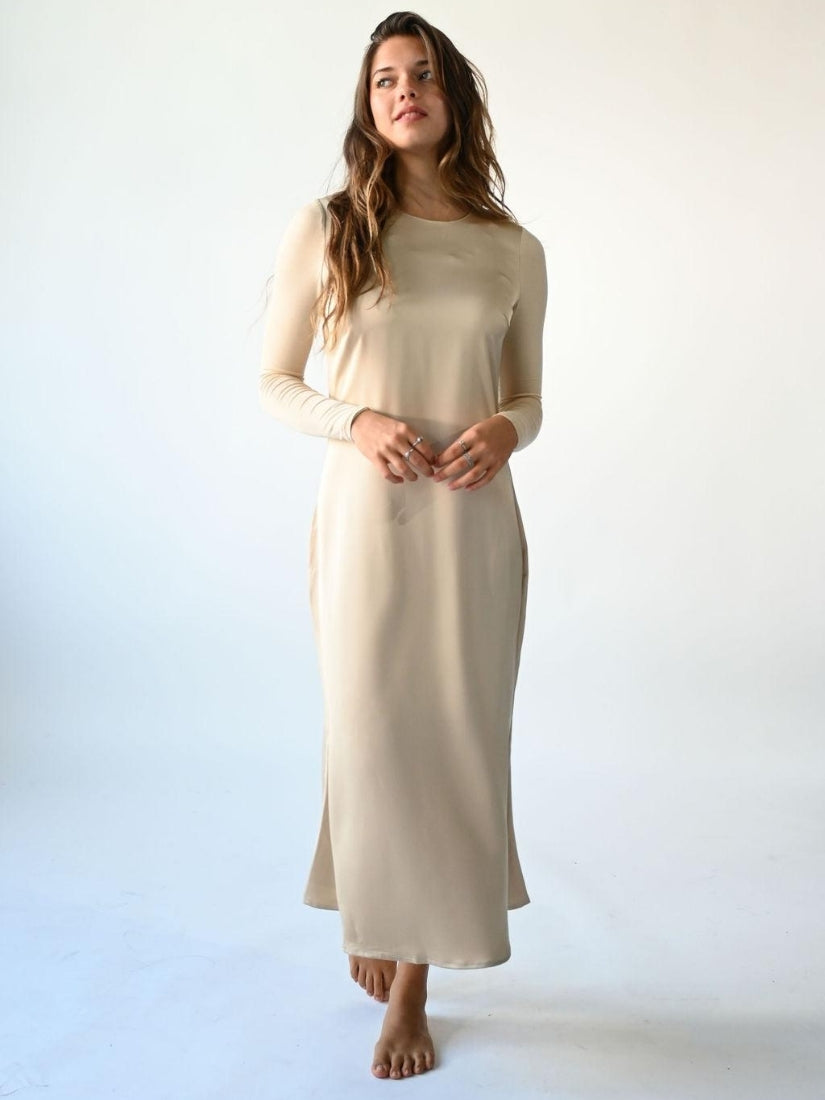 Clara Jersey Sleeve Dress