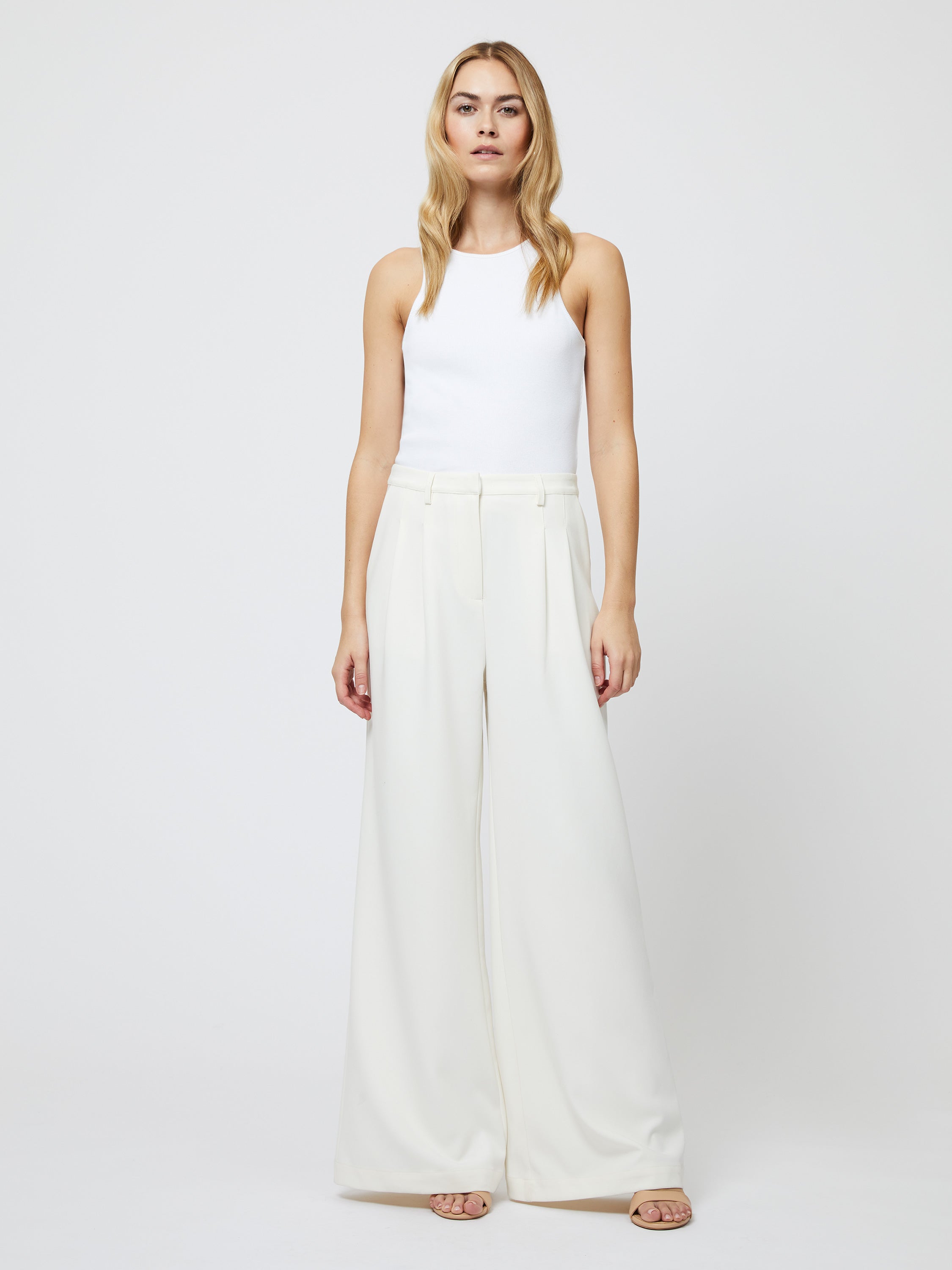 Azra Twill Pleated Trouser