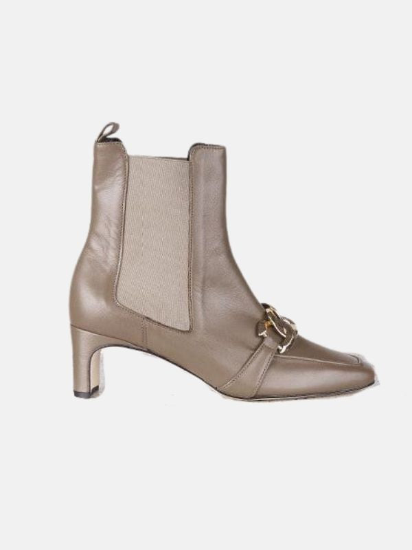 Alice Boot Dark Taupe Leather