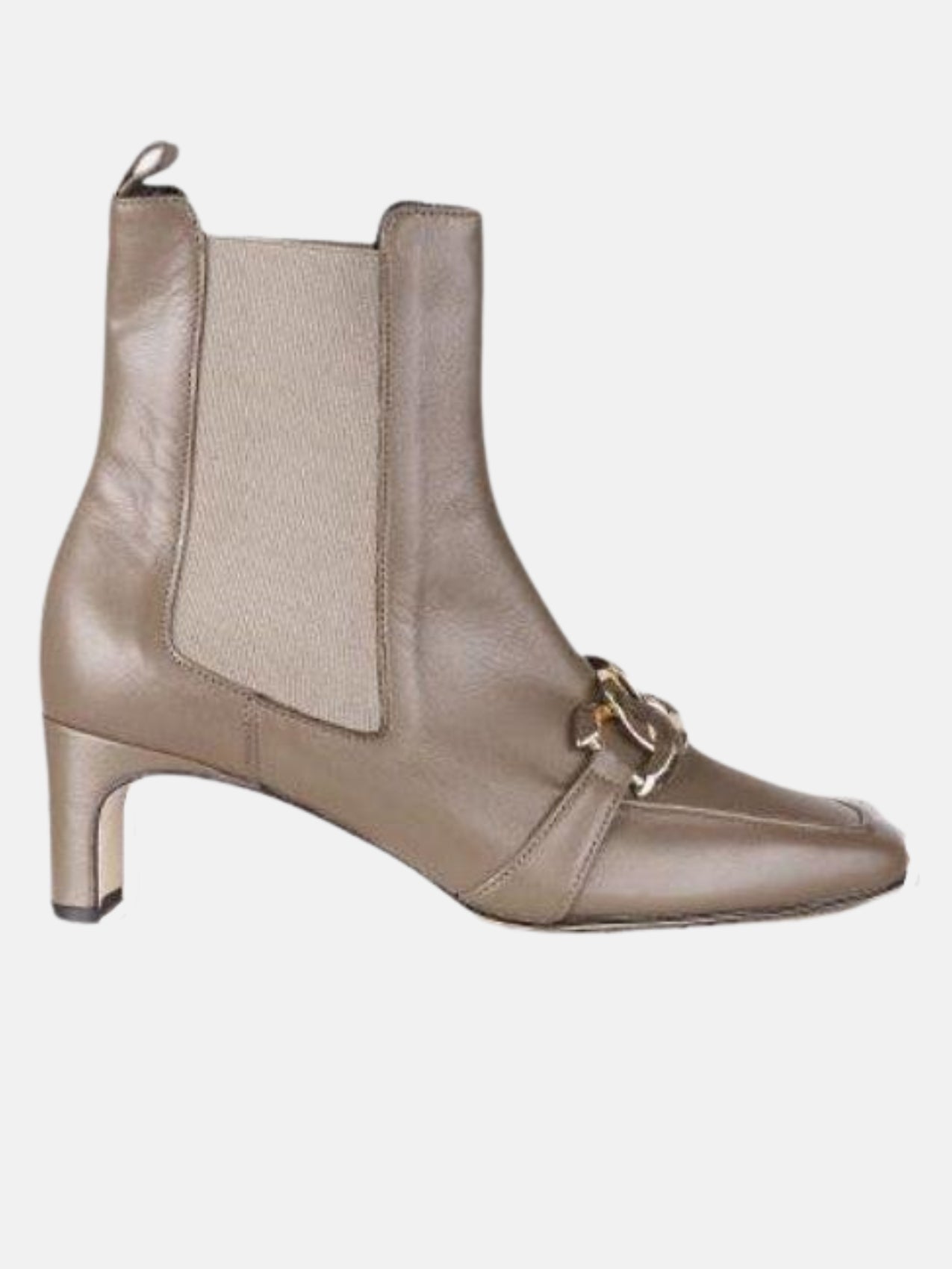 Alice Boot Dark Taupe Leather