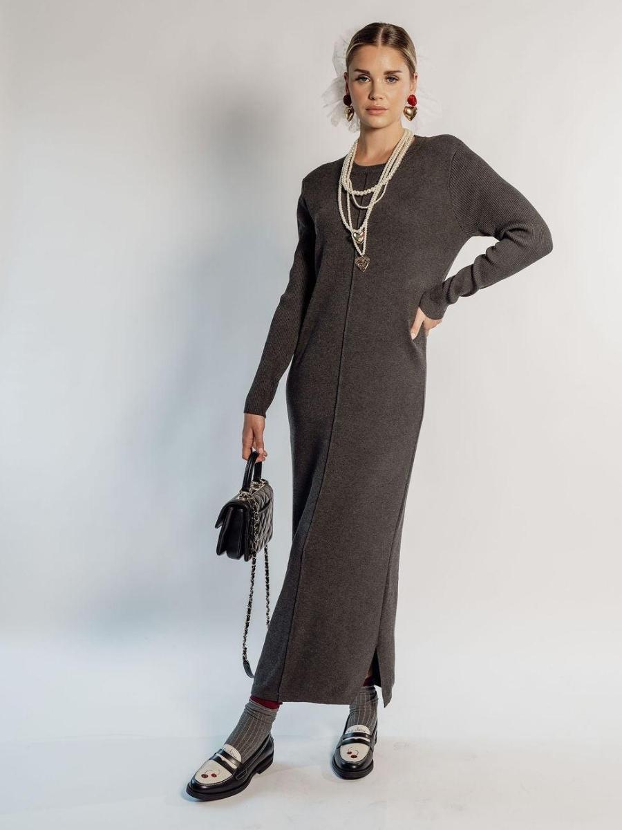 KNITTED MAXI DRESS