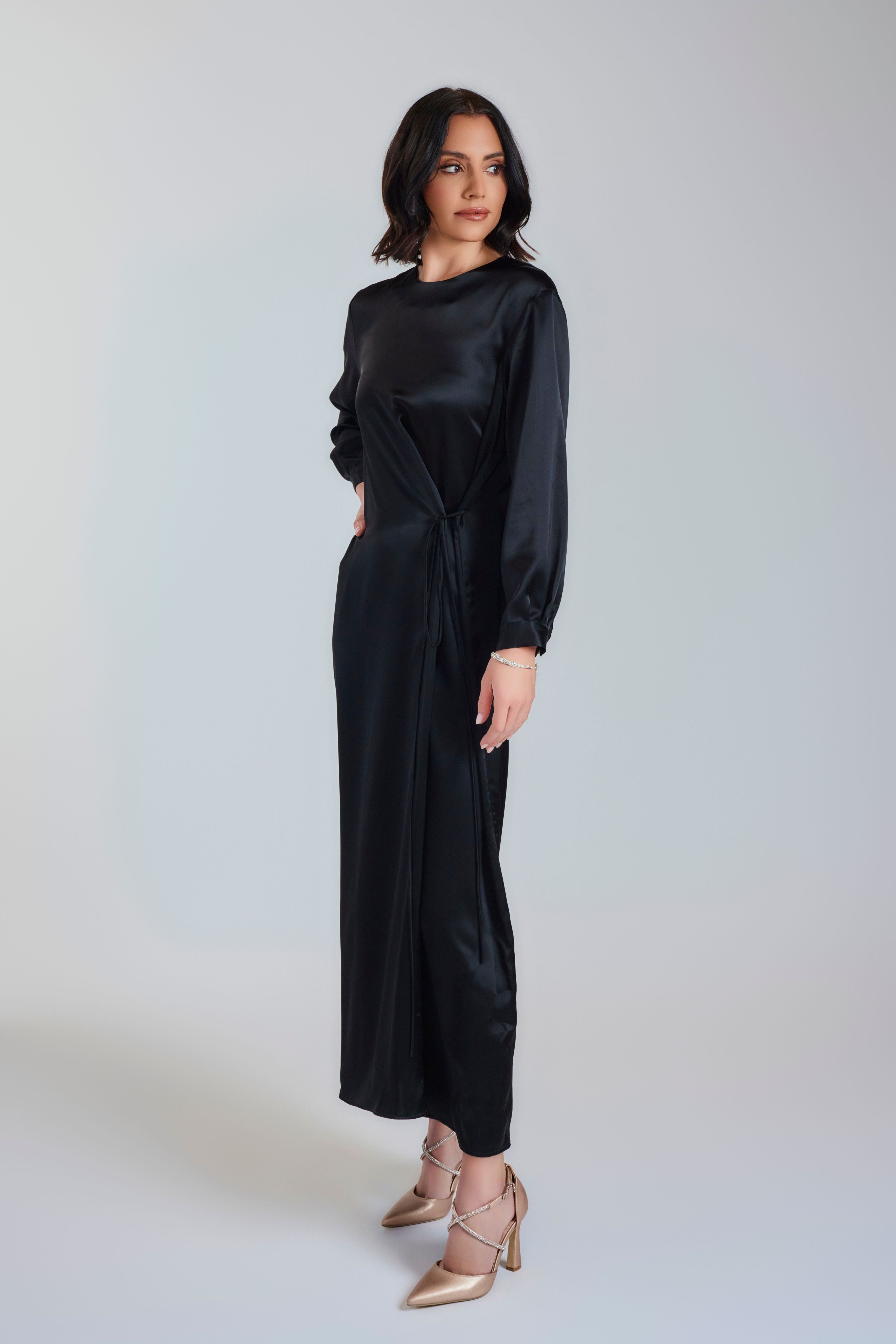 Satin Relaxed Fit Maxi Dress