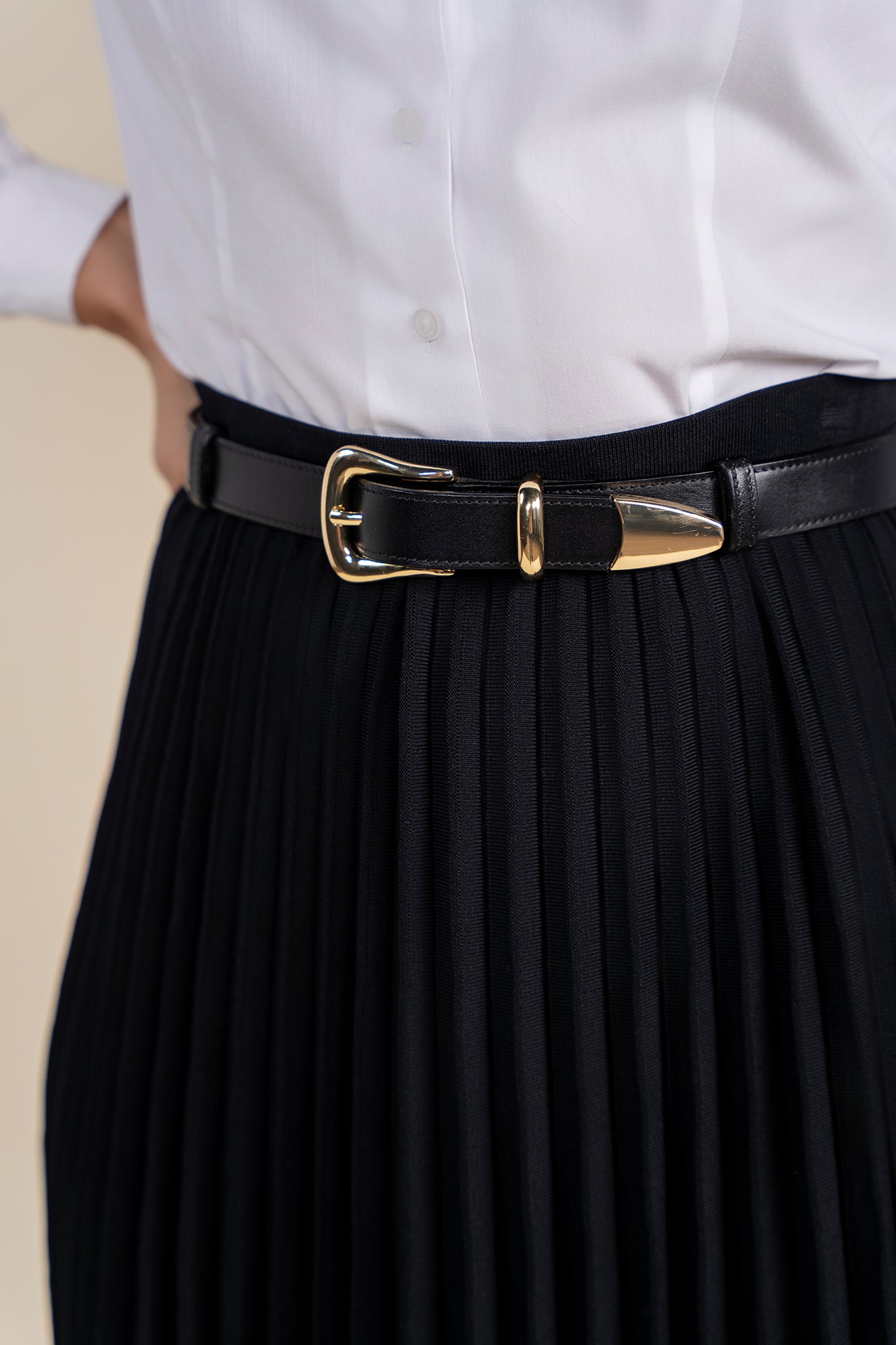 Astor Belt in Black The Reflective