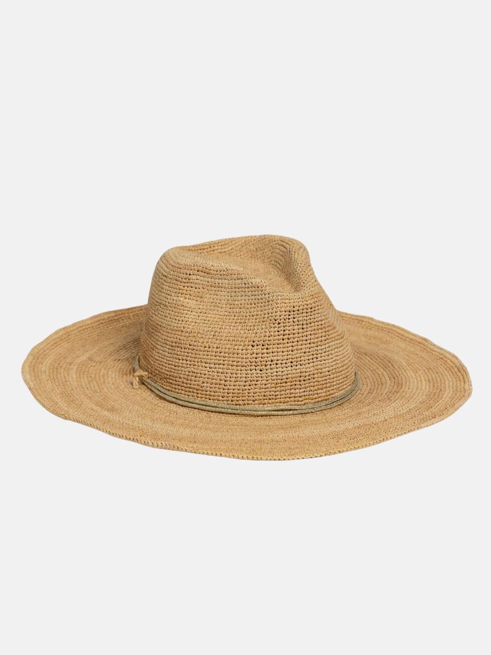 Textured Continental Raffia Hat