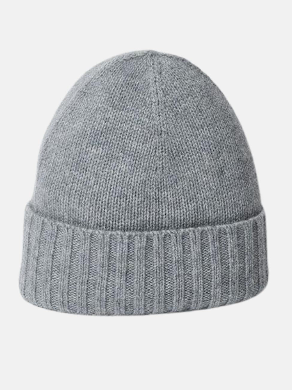 Classic Cashmere Slouchy Beanie in Grey
