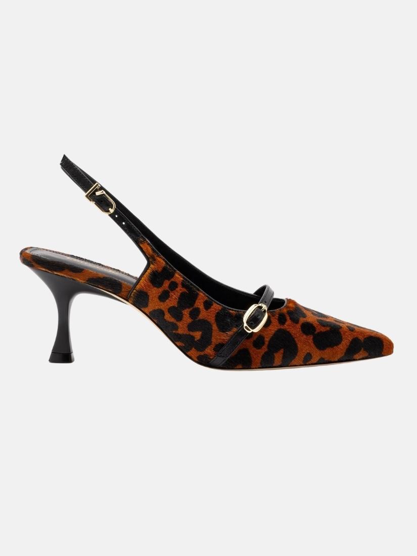 Ines Pump In Leopard Print Calf Hair