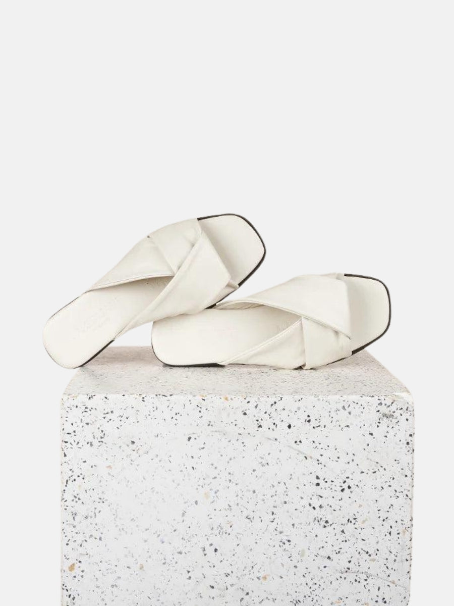 Lecce - Ivory Nappa Sandals (2323)