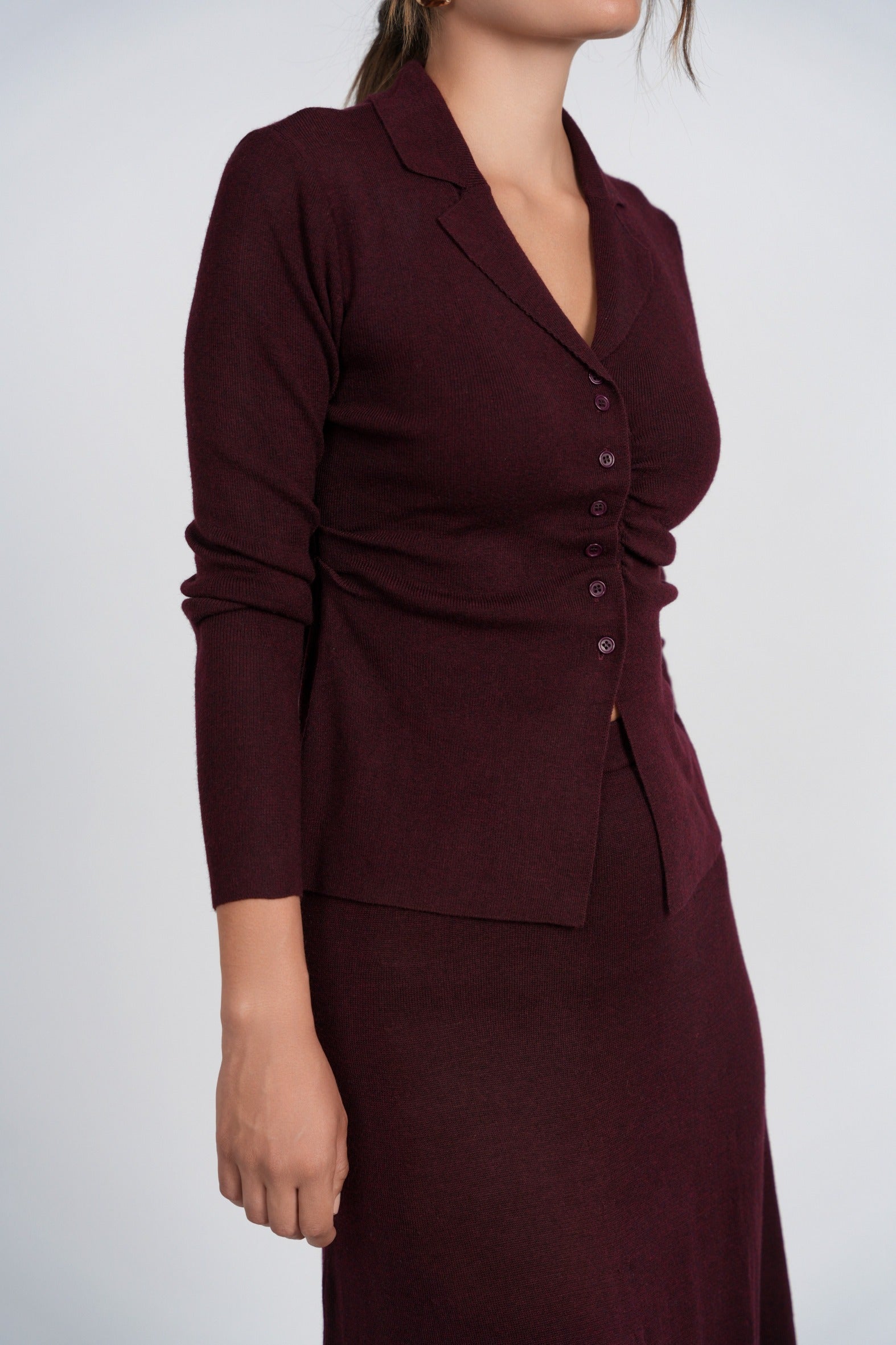 Tess Knit Button Top