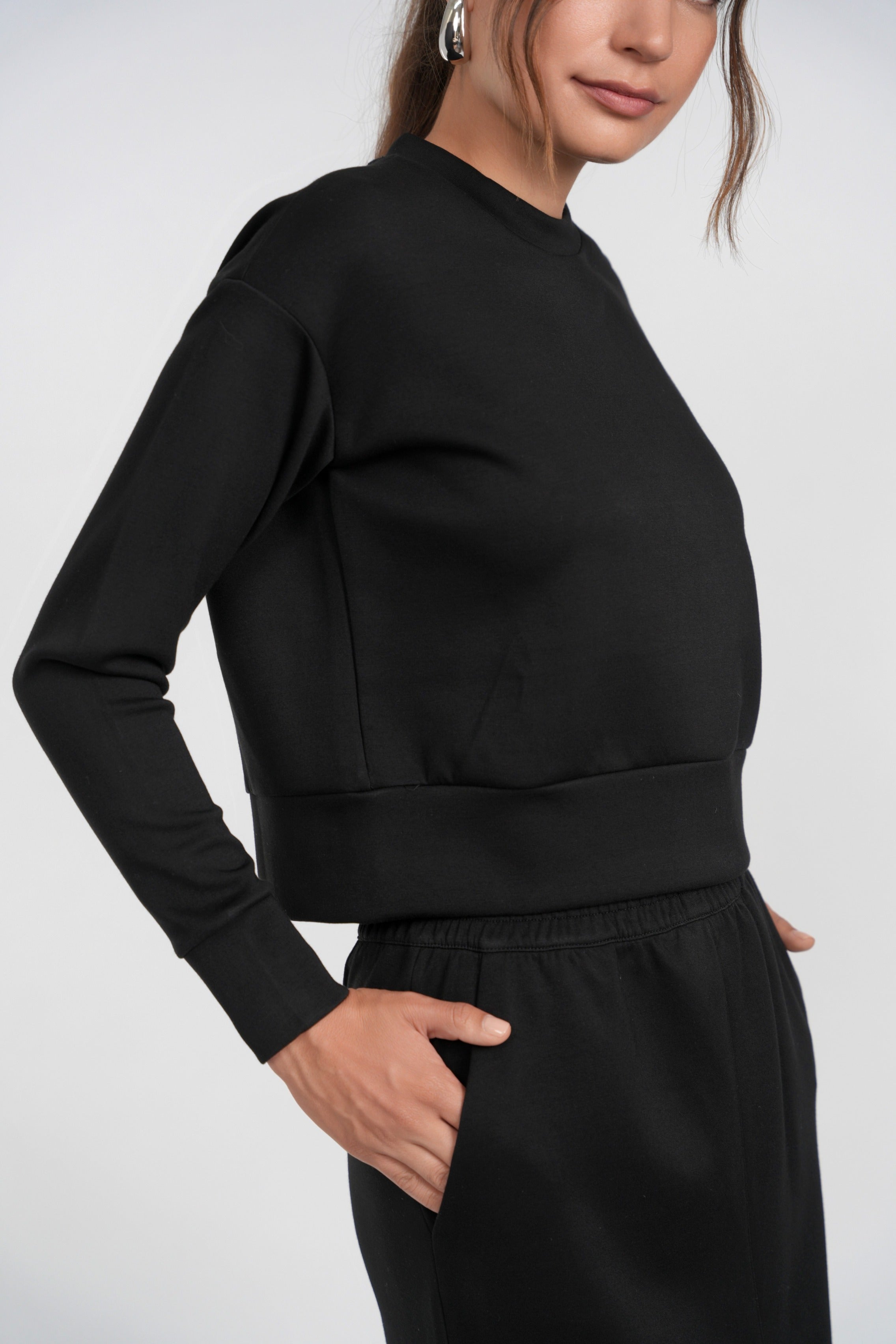 Vera Scuba-Knit Sweate