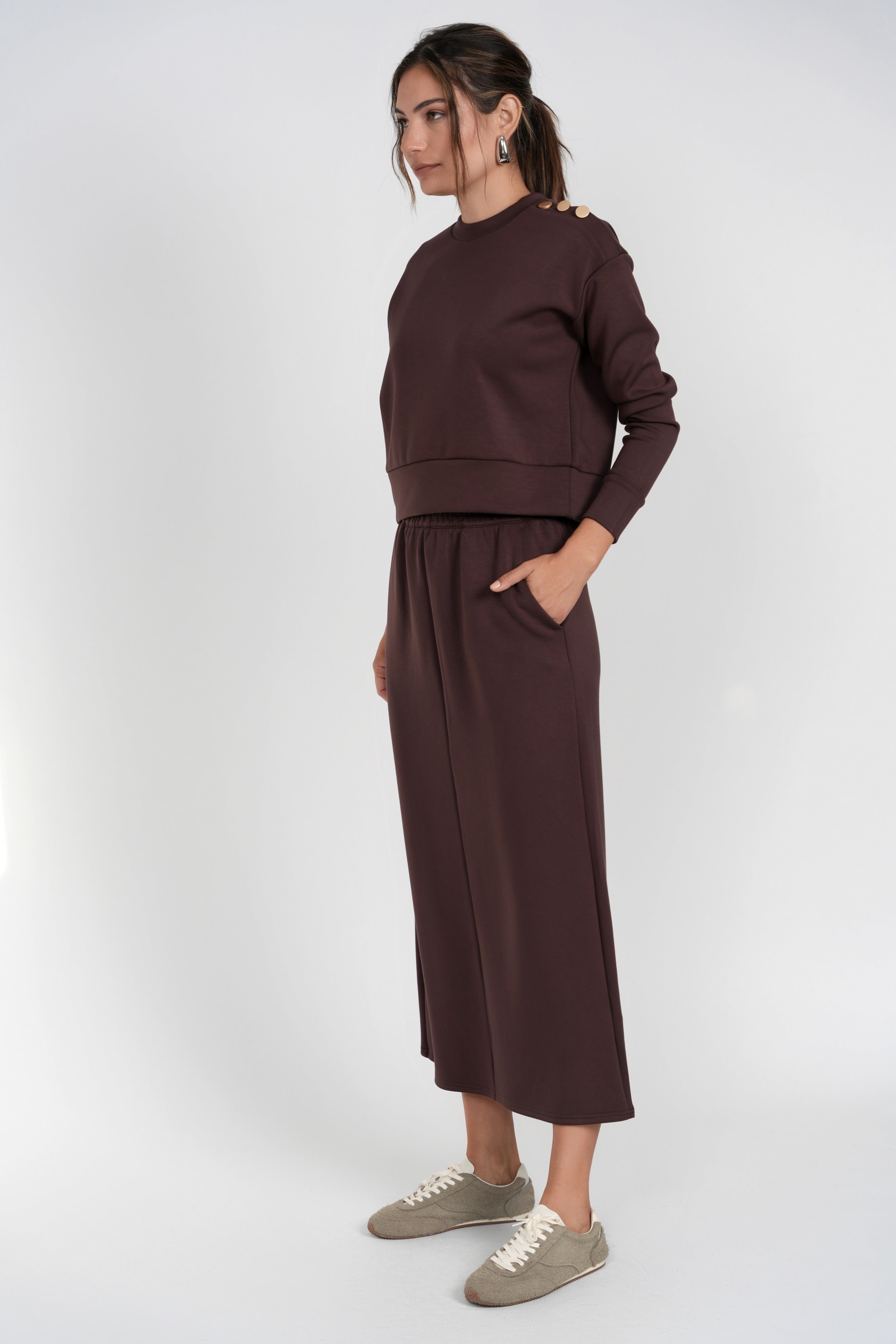Vera Scuba-Knit Straight Skirt
