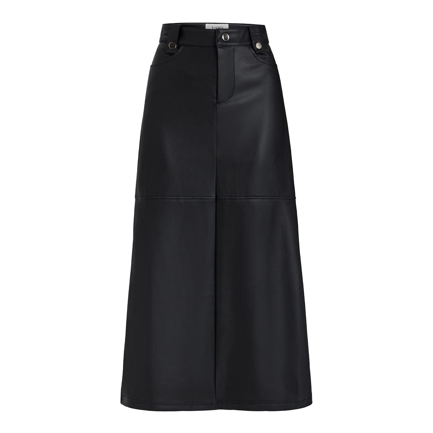 Tanya Vegan Leather A-Line Skirt