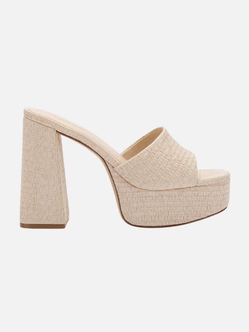 Dolly Mule In Natural Raffia