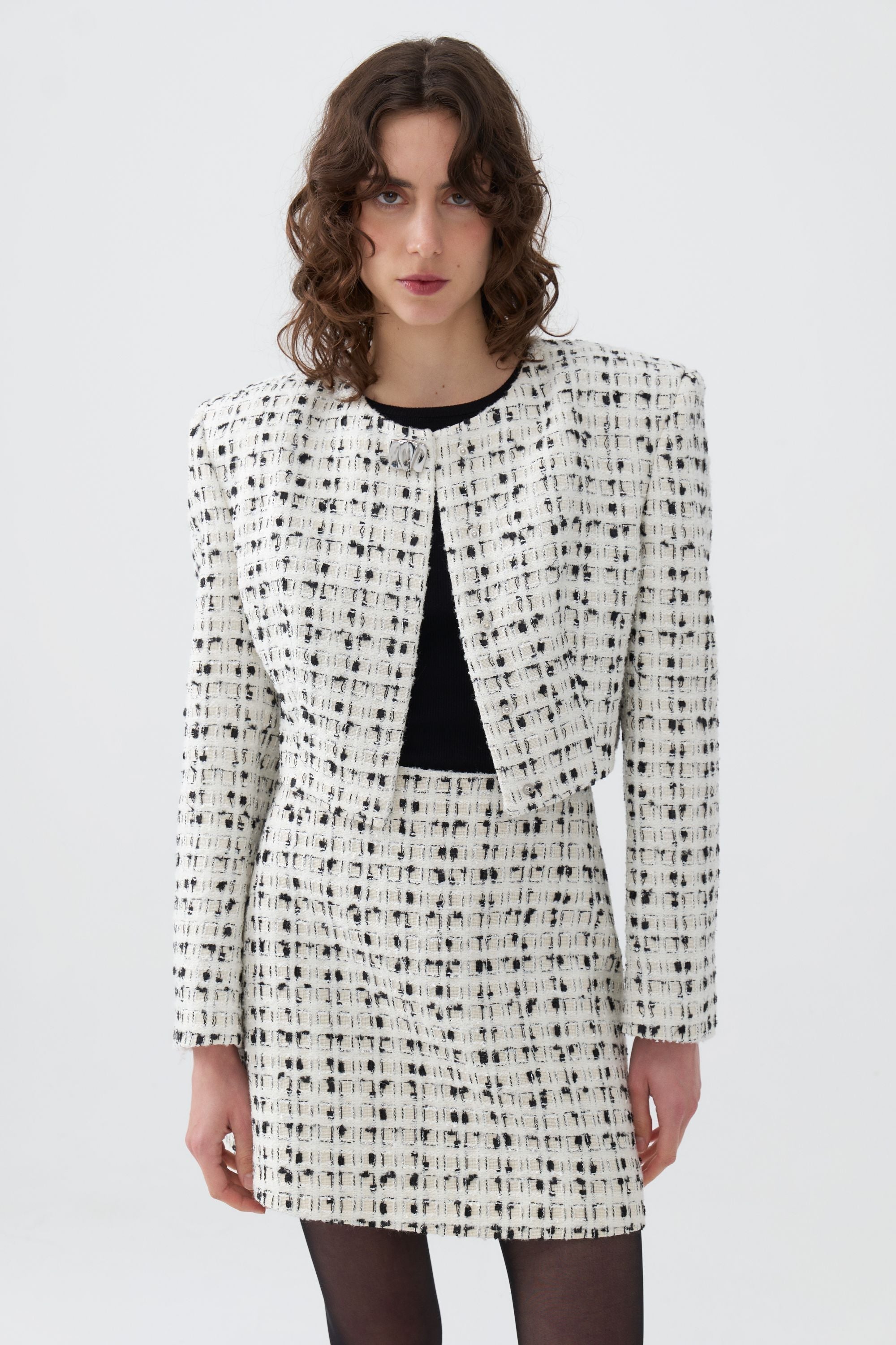 Padded Tweed Jacket