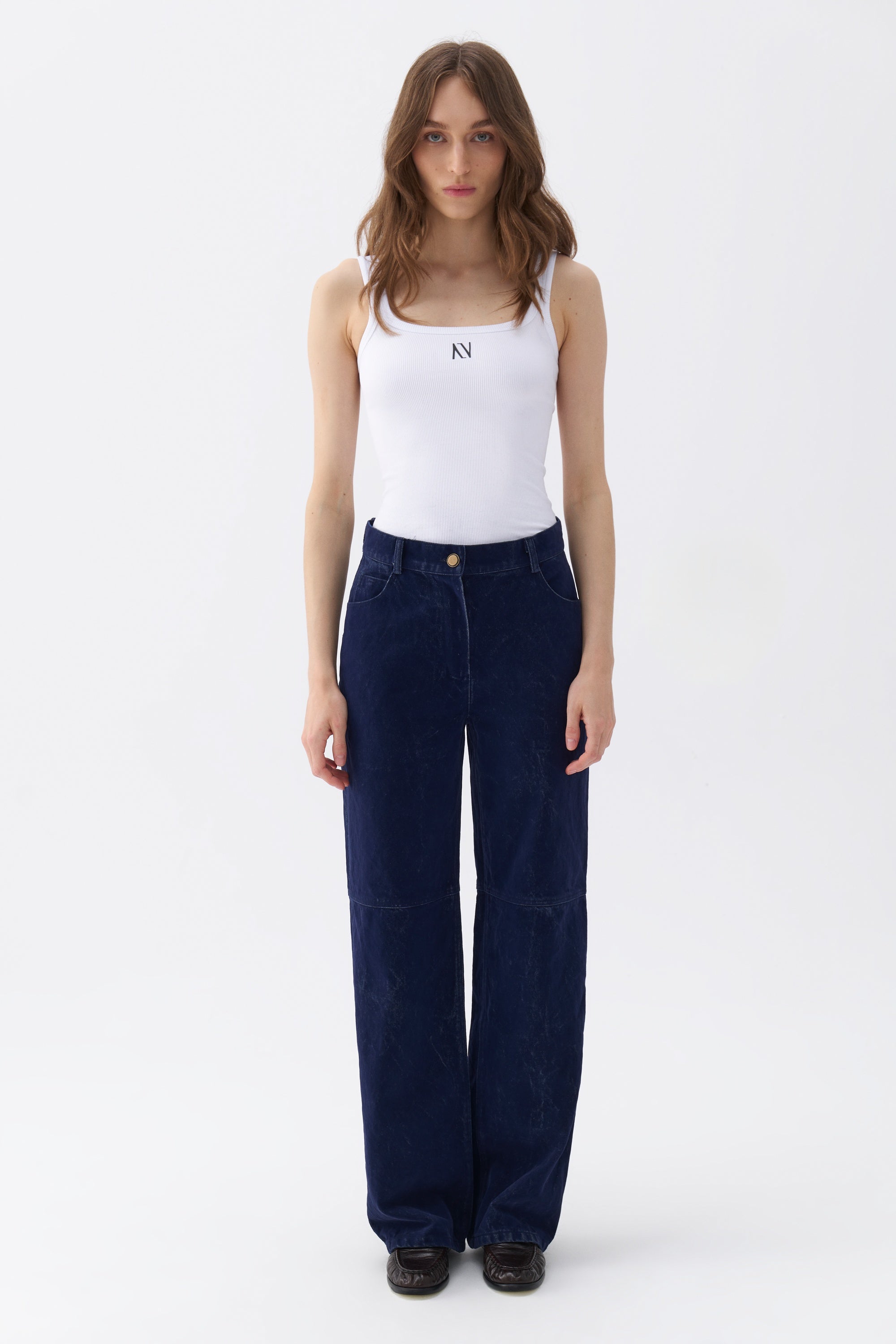 High Waist Velvet Pants