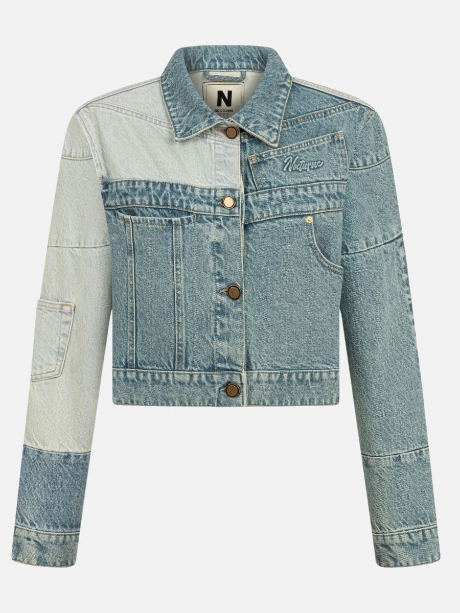 Colorblock Jean Jacket