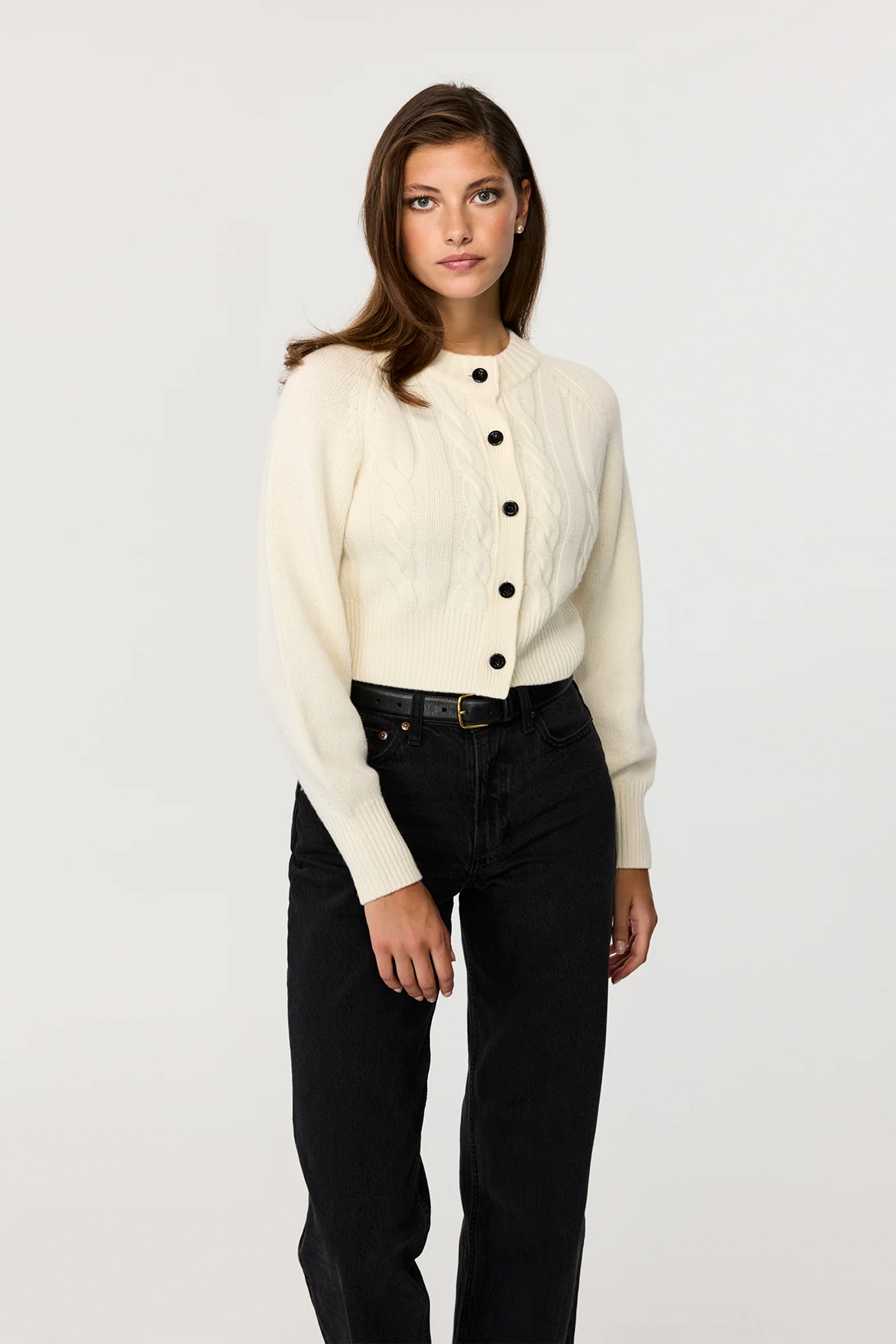 Rita Cashmere Cropped Cardigan