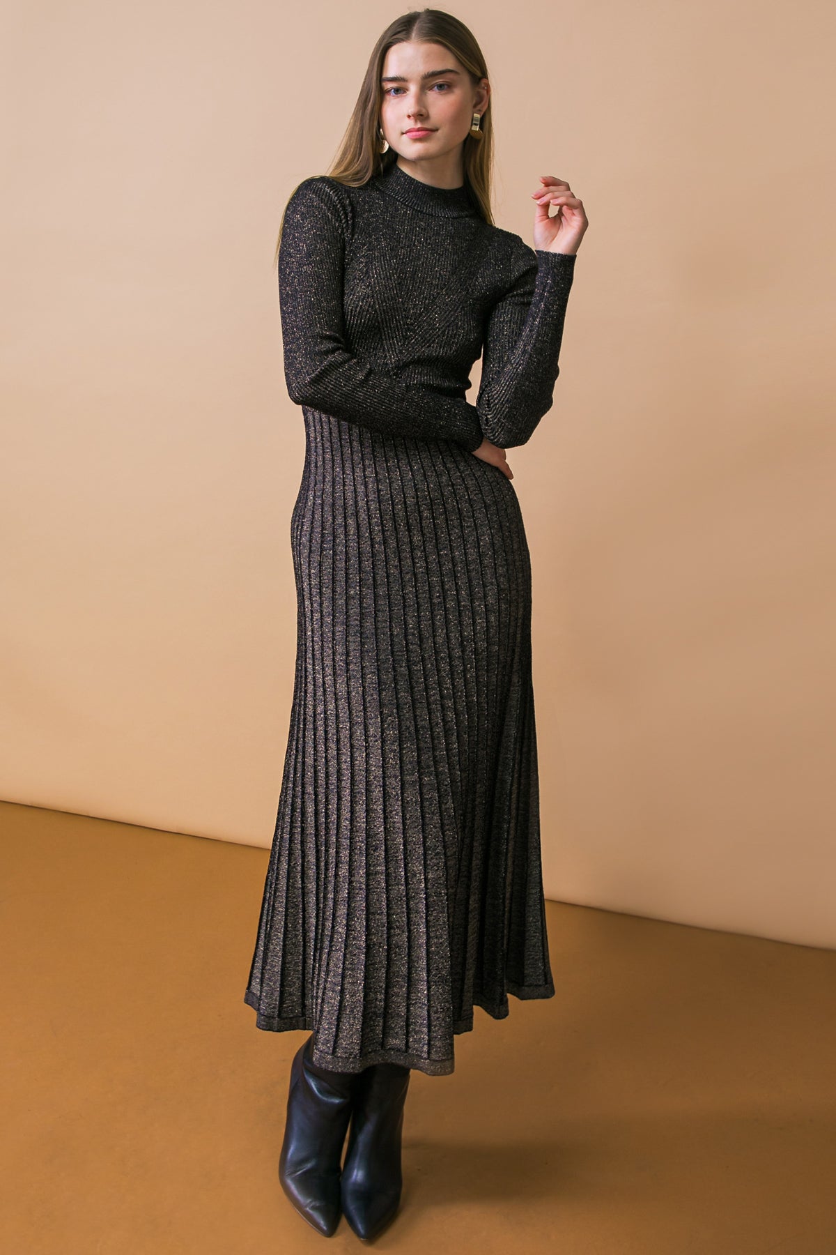 Stay Coze Sweater Midi Dress