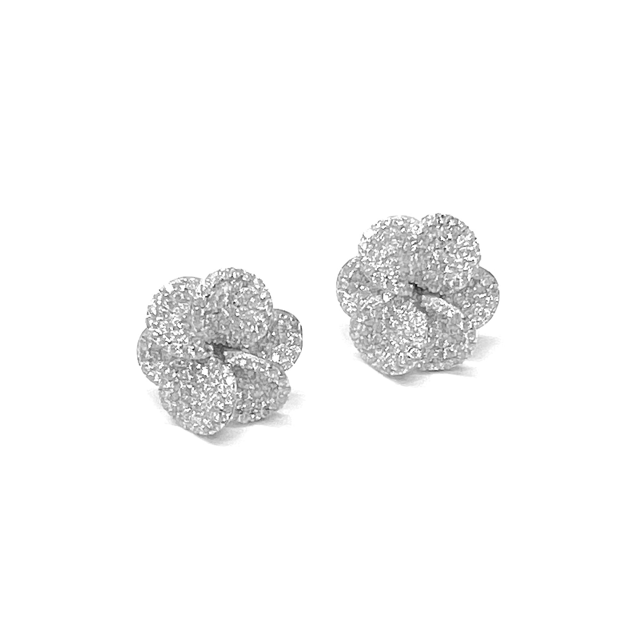 Rosa Petals Flower Earrings